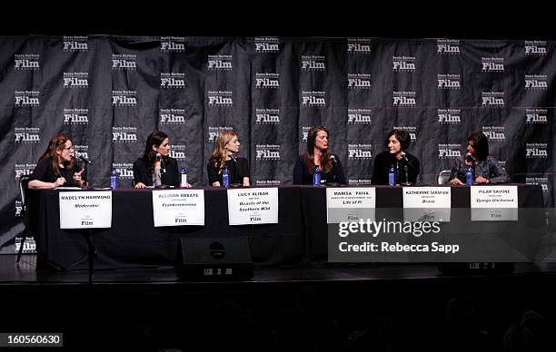 Moderator Madelyn Hammond, producer Allison Abbate, writer Lucy Alibar, Fox executive Marisa Paiva, producer Katherine Sarafian and producer Pilar...