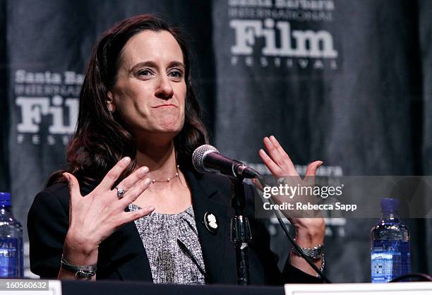 Producer Allison Abbate attends the 28th Santa Barbara International Film Festival Women's Panel on February 2, 2013 in Santa Barbara, California.