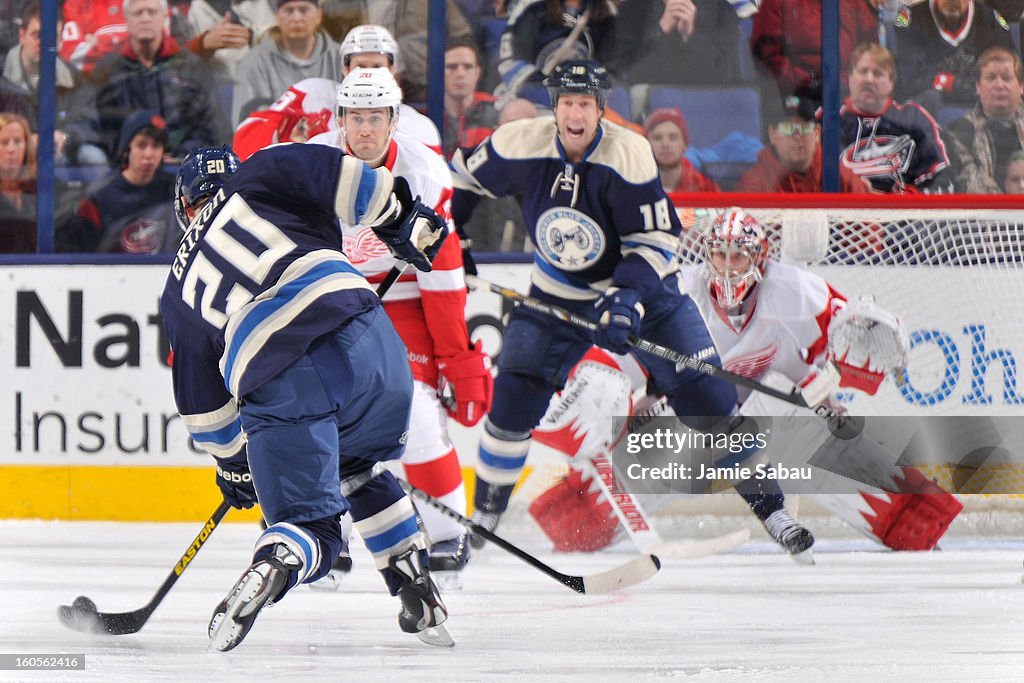 Detroit Red Wings v Columbus Blue Jackets