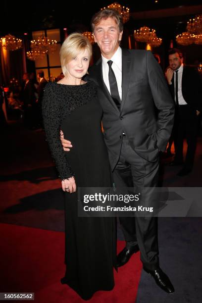 Carmen Nebel and Norbert Endlich attend 'Goldene Kamera 2013' at Axel Springer Haus on February 2, 2013 in Berlin, Germany.