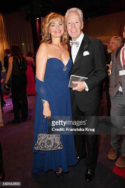 Egon F. Freiheit and his wife Maren Gilzer attend 'Goldene Kamera 2013' at Axel Springer Haus on February 2, 2013 in Berlin, Germany.