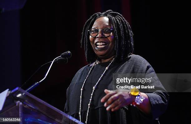 Actress Whoopi Goldberg attends The 2013 Greater New York Human Rights Campaign Gala at The Waldorf=Astoria on February 2, 2013 in New York City.