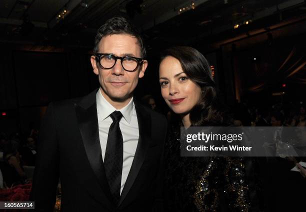 Director Michel Hazanavicius and wife actress Berenice Bejo attend the 65th Annual Directors Guild Of America Awards at Ray Dolby Ballroom at...