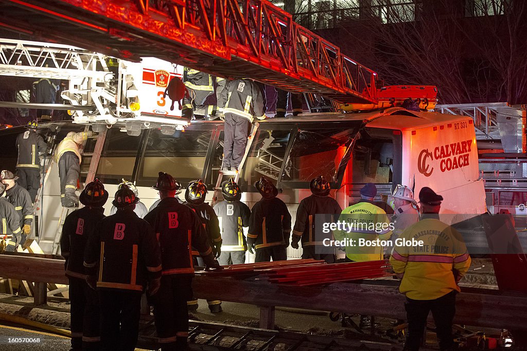 More Than 30 Injured In Boston Charter Bus Crash