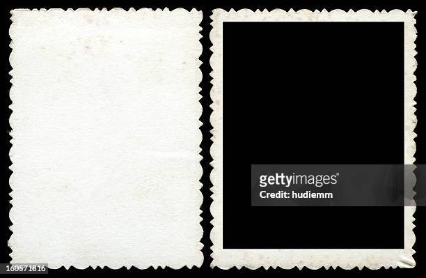 blank photo frame & background textured - out of frame stockfoto's en -beelden