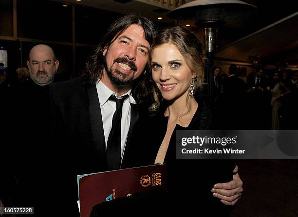 Musician-director Dave Grohl and wife Jordyn Blum during the 65th Annual Directors Guild Of America Awards at Ray Dolby Ballroom at Hollywood &...