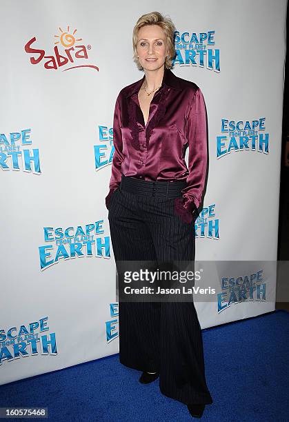 Actress Jane Lynch attends the premiere of "Escape From Planet Earth" at Mann Chinese 6 on February 2, 2013 in Los Angeles, California.