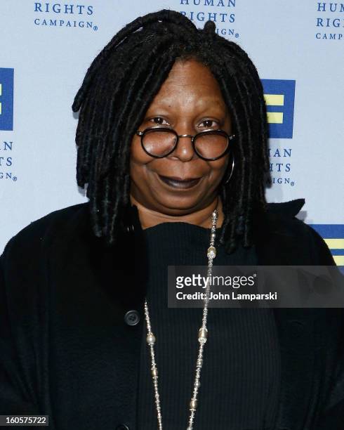Whoopi Goldberg attends The 2013 Greater New York Human Rights Campaign Gala at The Waldorf=Astoria on February 2, 2013 in New York City.