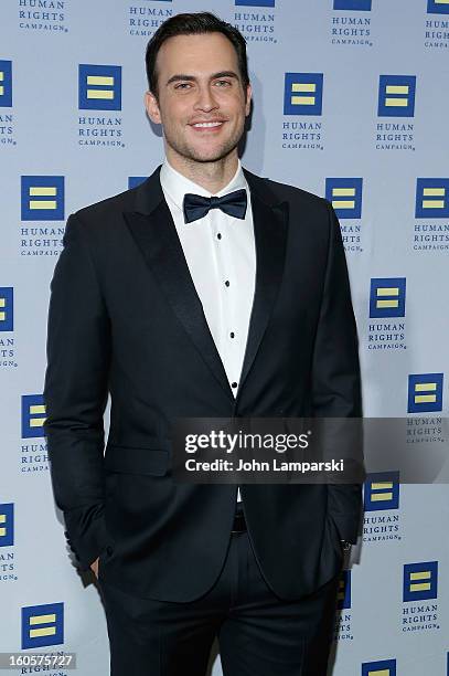 Cheyenne Jackson attends The 2013 Greater New York Human Rights Campaign Gala at The Waldorf=Astoria on February 2, 2013 in New York City.