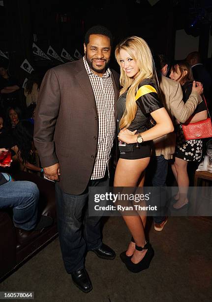 Hall of Famer Jerome Bettis attends 1 OAK New Orleans Presented By LOGIC Electronic Cigarettes at Jax Brewery on February 2, 2013 in New Orleans,...