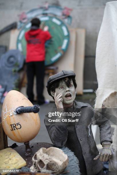 Props previously used in 'The London Dungeon' which are to be sold at a car boot sale in Pimlico as the attraction prepares to move to new premises...