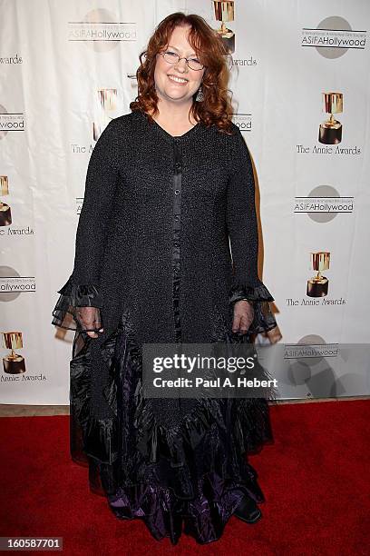 Brenda Chapman arrives at the 40th Annual Annie Awards held at Royce Hall on the UCLA Campus on February 2, 2013 in Westwood, California.