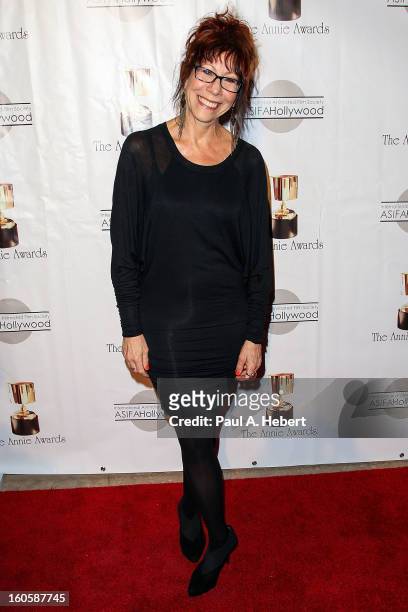 Mindy Sterling arrives at the 40th Annual Annie Awards held at Royce Hall on the UCLA Campus on February 2, 2013 in Westwood, California.