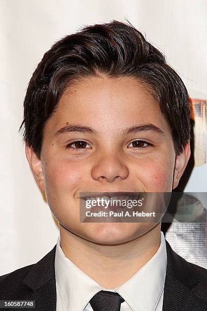 Zach Callison arrives at the 40th Annual Annie Awards held at Royce Hall on the UCLA Campus on February 2, 2013 in Westwood, California.