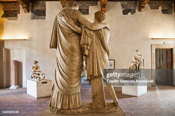 sculpture in roman national museum. - museu nacional de roma imagens e fotografias de stock