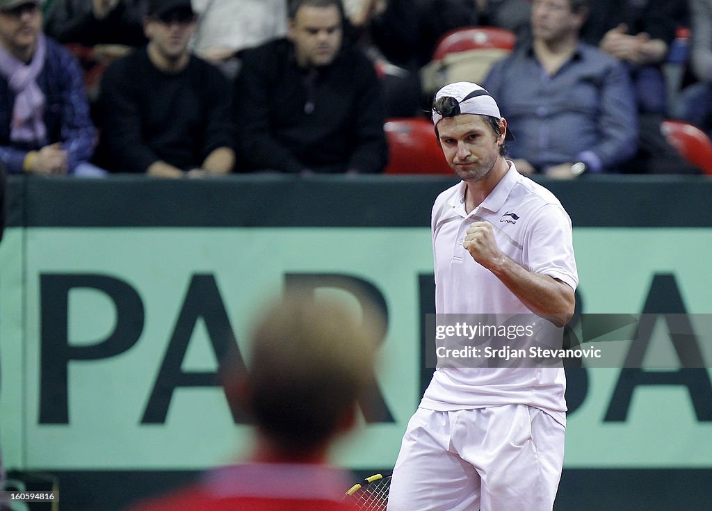 2013 Davis Cup first round - Belgium v Serbia