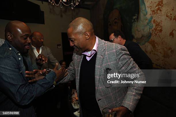 Steve Stoute and Kevin Liles attend the Jay-Z & D'Usse Super Bowl Party at The Republic on February 2 in New Orleans, Louisiana.