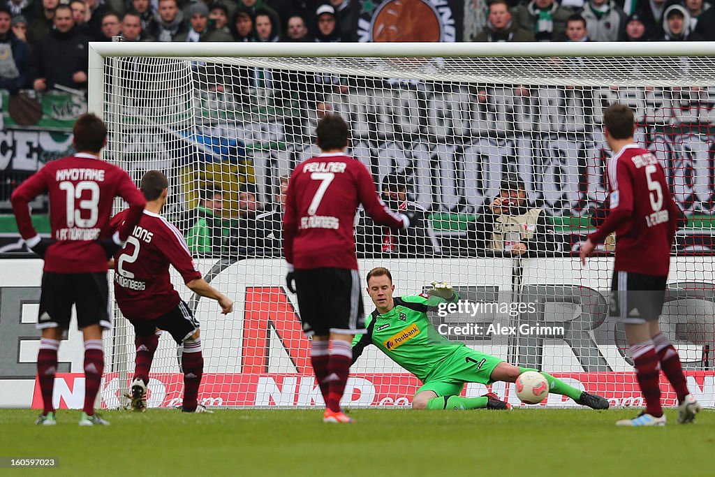 1. FC Nuernberg v VfL Borussia Moenchengladbach - Bundesliga