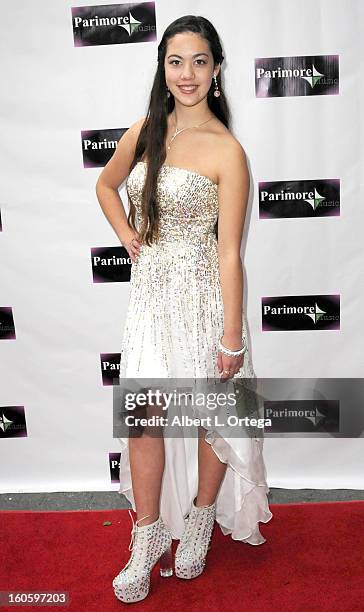 Melissa Lee Diehl arrives for the All Ages Valentine Bash 2013 held at Infusion Lounge on February 2, 2013 in Universal City, California.