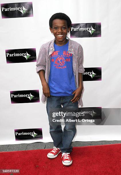 John Tae Lipscomb arrives for the All Ages Valentine Bash 2013 held at Infusion Lounge on February 2, 2013 in Universal City, California.