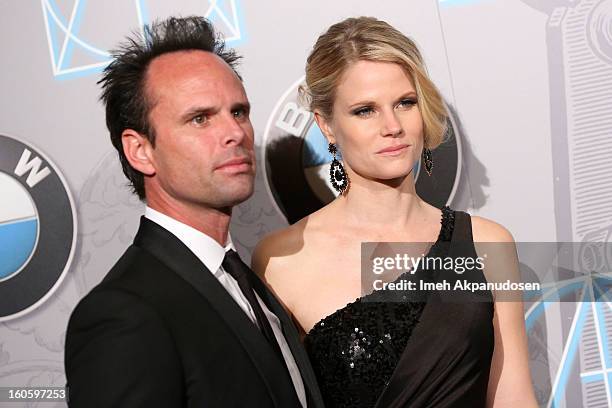 Actor Walton Goggins and actress Joelle Carter attend the 17th Annual Art Directors Guild Awards For Excellence In Production Design at The Beverly...