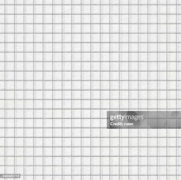 seamless squared white paper background - graph paper stock pictures, royalty-free photos & images