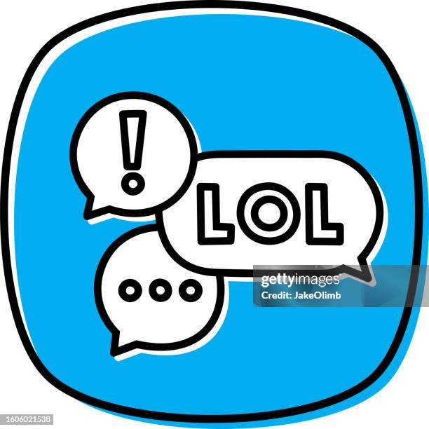 text message doodle 2 - commentator stock illustrations