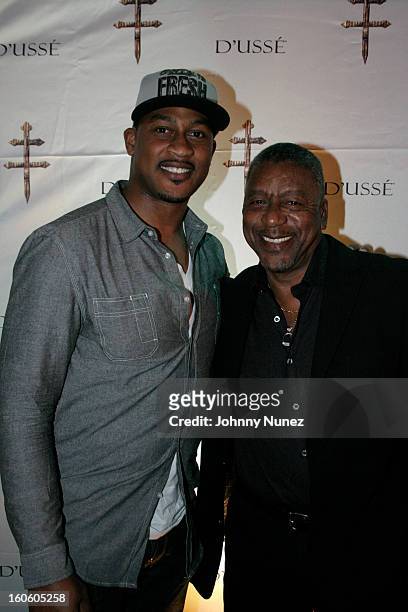 Richard McLeod and Bob Johnson attend the Jay-Z & D'Usse Super Bowl Party at The Republic on February 2 in New Orleans, Louisiana.
