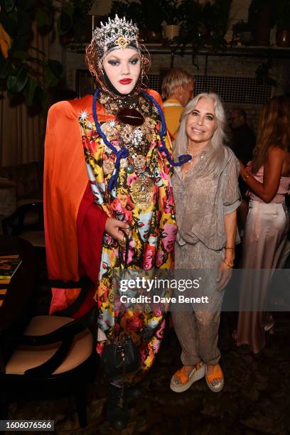 Daniel Lismore and Brix Smith attend the Mantra Of The Cosmos 'X ' single release with Reserved Magazine Issue 7 at Chiltern Firehouse on August 17,...