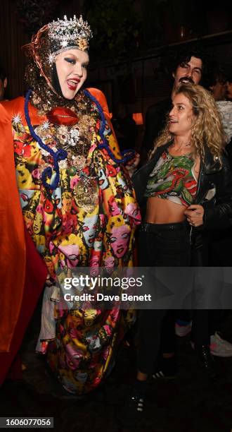Daniel Lismore and Alice Dellal attend the Mantra Of The Cosmos 'X ' single release with Reserved Magazine Issue 7 at Chiltern Firehouse on August...