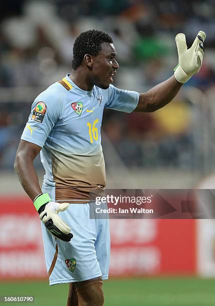 Agassa Kossi of Togo in action during the 2013 Africa Cup of Nations Quarter-Final match between Burkina Faso and Togo at the Mbombela Stadium on...