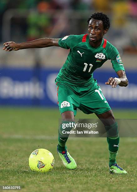 Pitroipa B. Y. Jonathan of Burkina Faso in action during the 2013 Africa Cup of Nations Quarter-Final match between Burkina Faso and Togo at the...