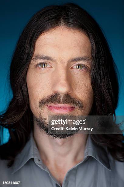 testimonial portraits - long mustache stock-fotos und bilder