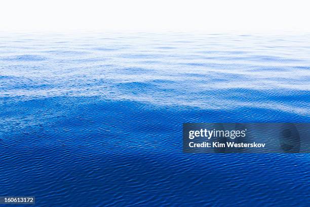 open sea with breeze ruffling the surface - ruffling stock pictures, royalty-free photos & images