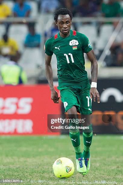 Nelspruit, South Africa. Jonathan Pitroipa from Burkina Faso during the 2013 Orange African Cup of Nations 4th Quarter Final match between Burkina...