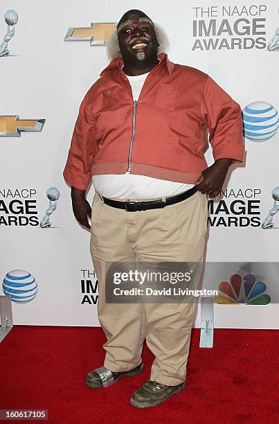 An actor dressed as "Uncle Ruckus" from The Boondocks attends the 44th NAACP Image Awards at the Shrine Auditorium on February 1, 2013 in Los...