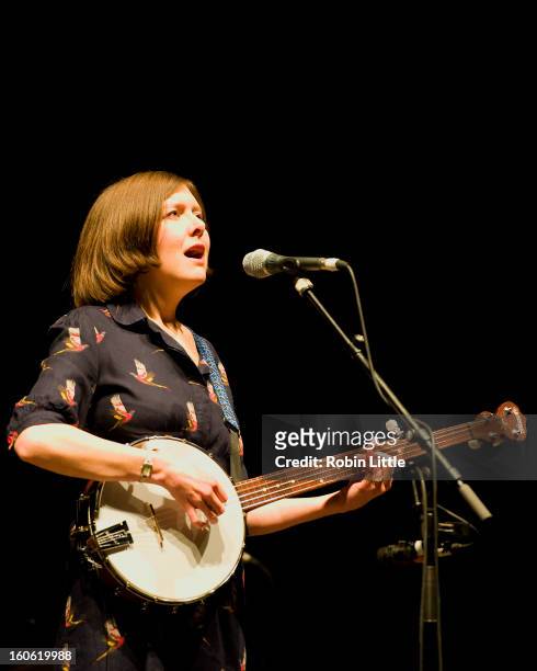 Emily Portman performs on stage at Barbican Centre on February 3, 2013 in London, England.