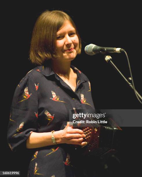 Emily Portman performs on stage at Barbican Centre on February 3, 2013 in London, England.