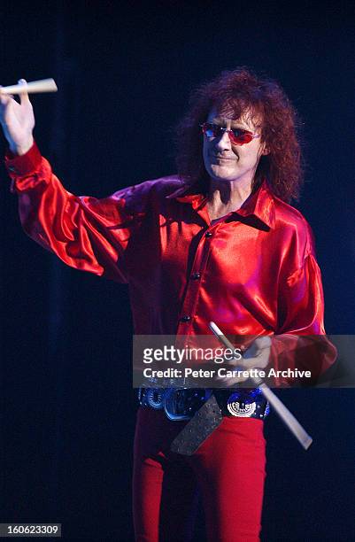 Colin Burgess from Masters Apprentices performs live on stage during the 'Long Way To The Top' concert tour at the Sydney Entertainment Centre on...