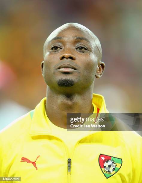 Akakpo Ognadon Serge of Togo during the 2013 Africa Cup of Nations Quarter-Final match between Burkina Faso and Togo at the Mbombela Stadium on...