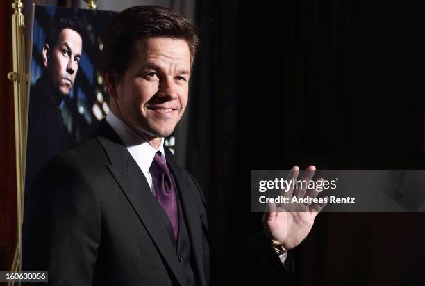 Mark Wahlberg attends a photocall to promote the film 'Broken City' at Ritz Carlton Hotel on February 4, 2013 in Berlin, Germany.