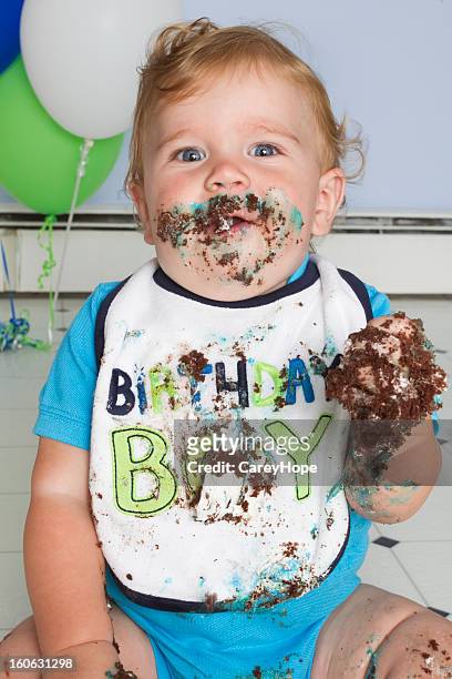 first birthday cake - kid birthday cake stock pictures, royalty-free photos & images