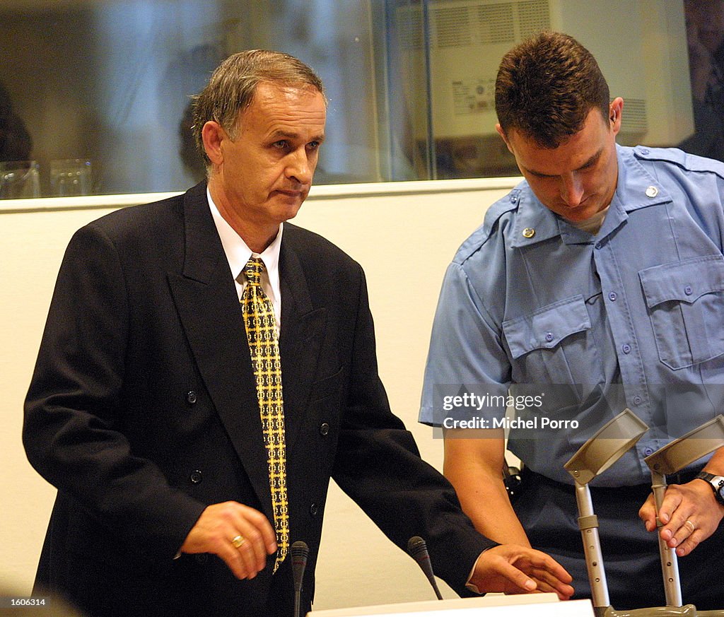 Bosnian Serb General Radislav Krstic in Court