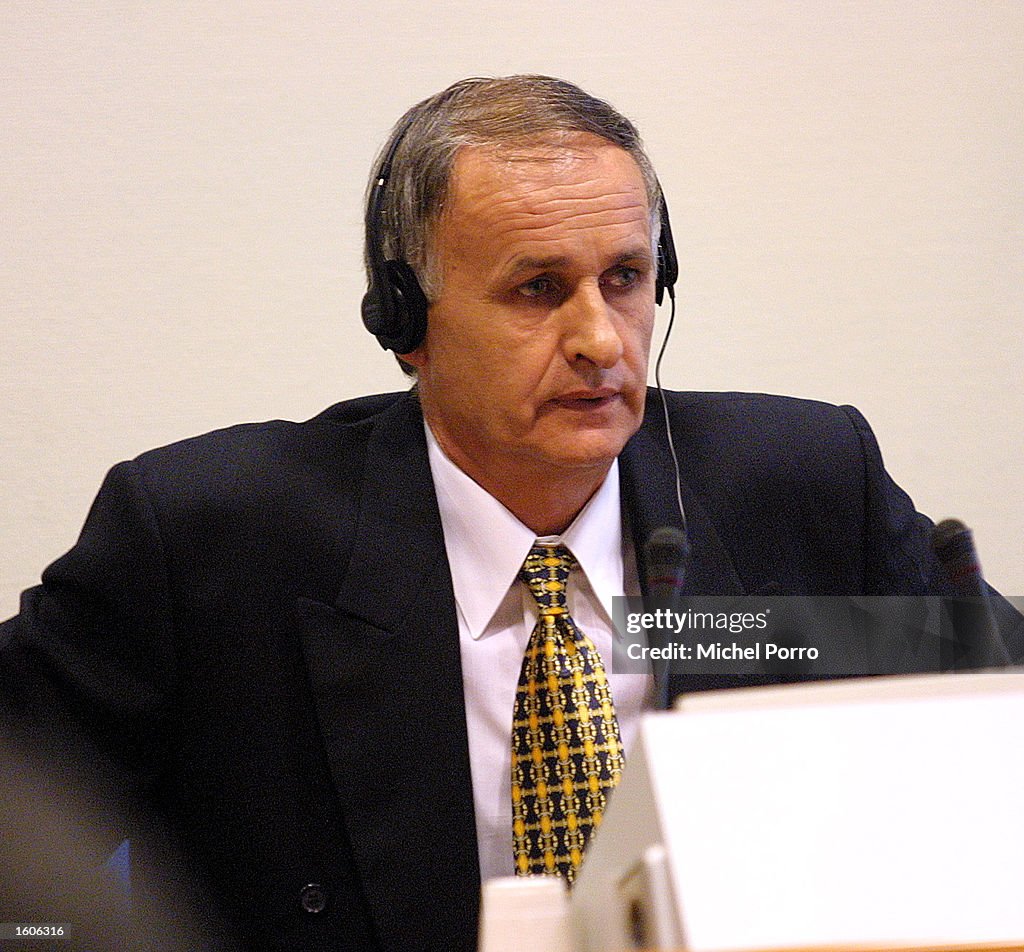 Bosnian Serb General Radislav Krstic in Court
