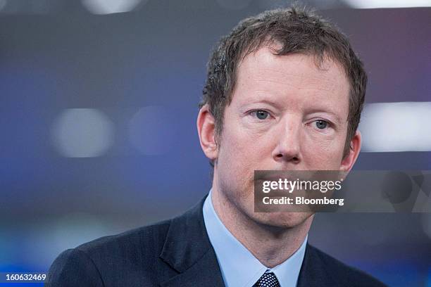 Nathaniel "Nat" Rothschild, co-founder of Bumi Plc, pauses during a Bloomberg Television interview in London, U.K., on Monday, Feb. 4, 2013. Bumi has...