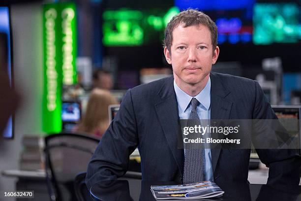 Nathaniel "Nat" Rothschild, co-founder of Bumi Plc, pauses following a Bloomberg Television interview in London, U.K., on Monday, Feb. 4, 2013. Bumi...