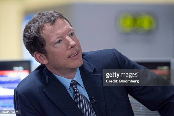 Nathaniel "Nat" Rothschild, co-founder of Bumi Plc, waits before a Bloomberg Television interview in London, U.K., on Monday, Feb. 4, 2013. Bumi has...