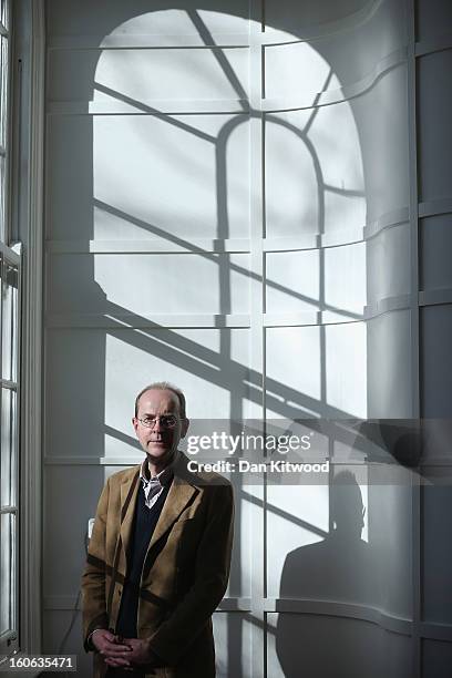 Canadian-born Michael Ibsen, a direct descendant of Richard III's eldest sister, Anne of York poses for a photograph at Leicester University on...