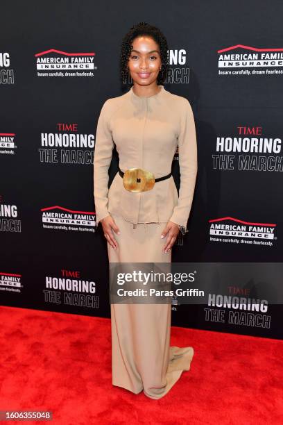 Yara Shahidi attends TIME Honoring The March: An Impact Family Dinner at The National Center for Civil and Human Rights on August 10, 2023 in...