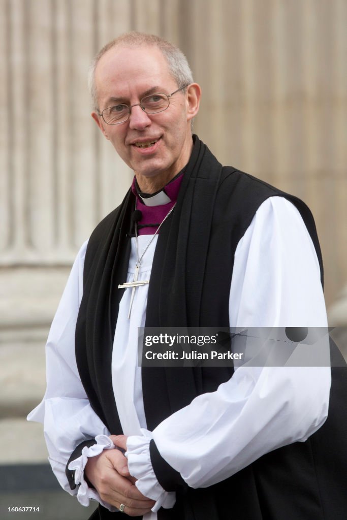 The Confirmation Of Justin Welby As The New Archbishop of Canterbury